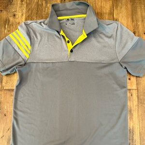 Adidas 3 Stripe Golf Polo Shirt S